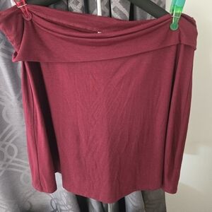 Old Navy Elegant Burgundy Skirt